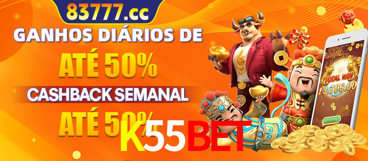 Anúncio de um membro ganhador do cassino K55BET que ganhou R$2.193.486,00 jogando o slot PG Fortune Tiger, com os mascotes do jogo comemorando o prêmio.