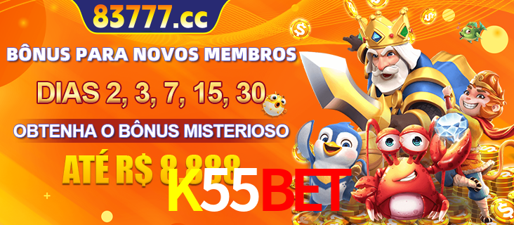 Anúncio dos benefícios para Membro VIP Sênior na plataforma K55BET, incluindo bônus promocionais, semanais e mensais, ilustrado com o personagem Fortune Tiger.
